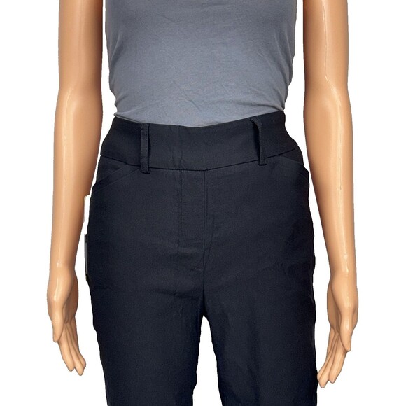 Hilary Radley Womens Size Small Black Mid Rise Tummy Control Pants Chino Slacks - Picture 3 of 12